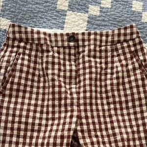 Sézane Martin Crop Gingham Trousers
